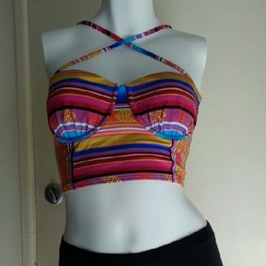 ☀️ Multicolor Top Sz Medium NWOT